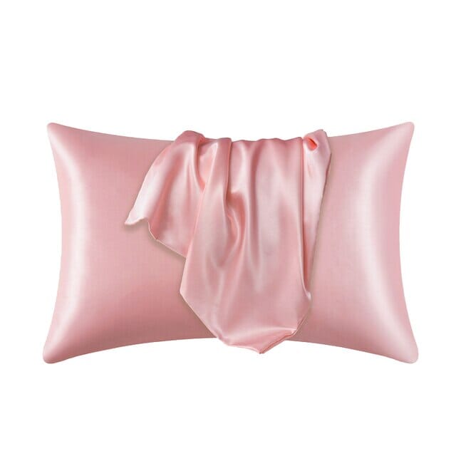 Satin Pillow Case Pillow Case Pink 51cm x 66cm 