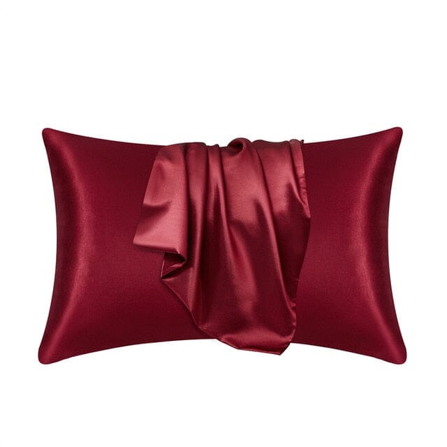 Satin Pillow Case Pillow Case Red 51cm x 76cm 