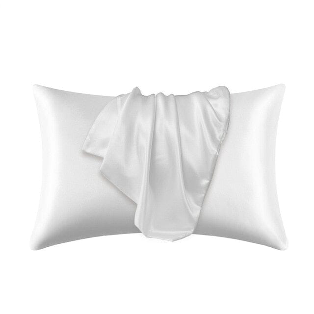 Satin Pillow Case Pillow Case White 51cm x 76cm 