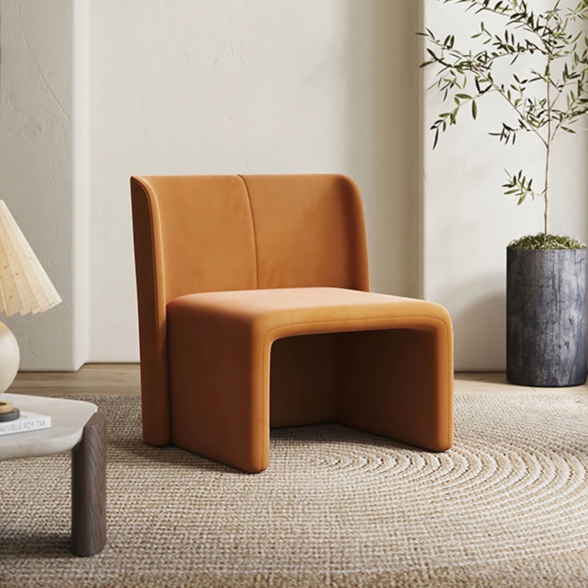 Sylvain Occasional Chair Sofa Orange 
