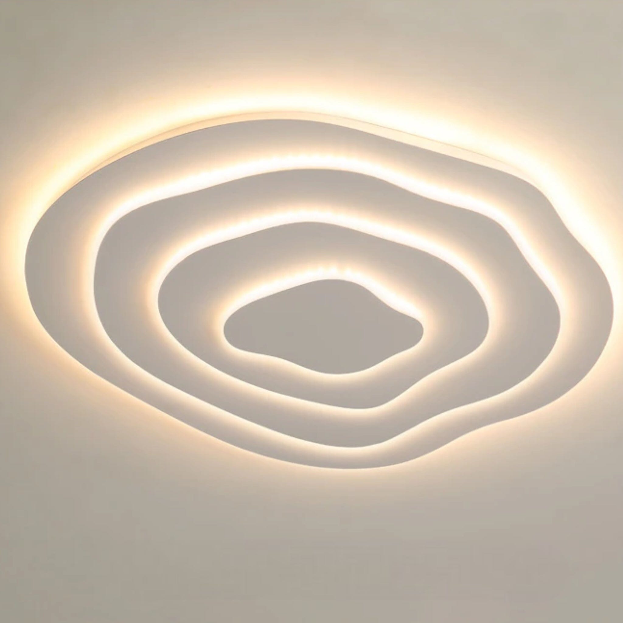 Thierry Ceiling Light Lighting Wave - 40cm ø x5cm Warm White no remote 