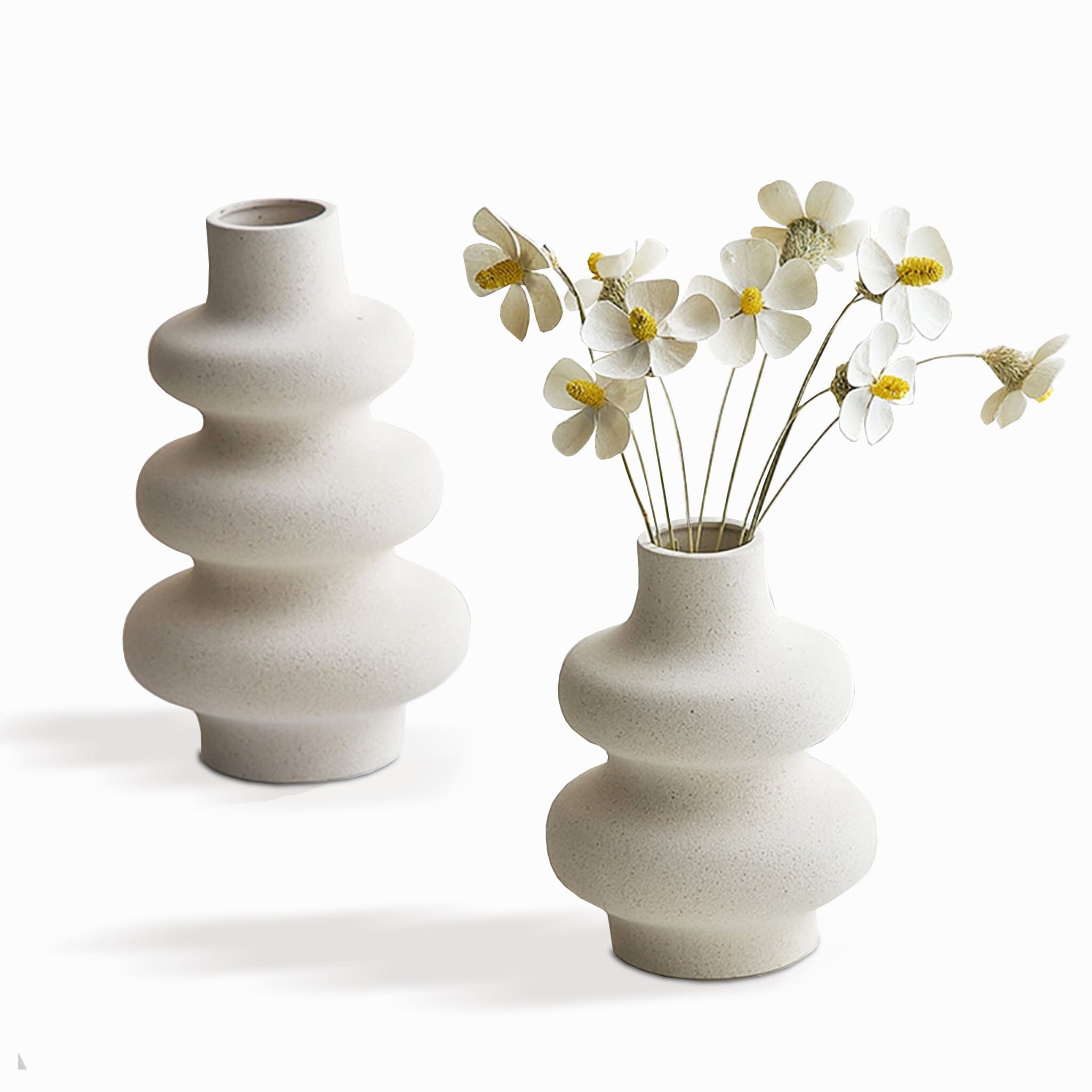 Valentin Vase Vase Cream - 15.5cm x 12cm 