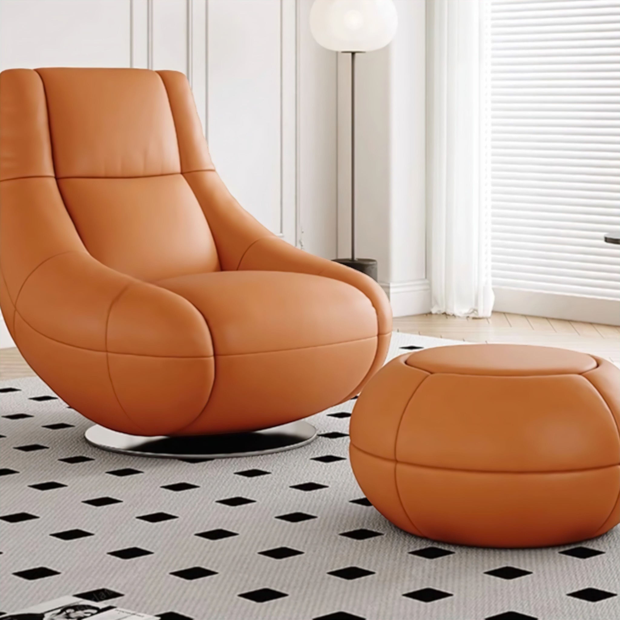 Victor Swivel Occasional Chair Chair Tan 