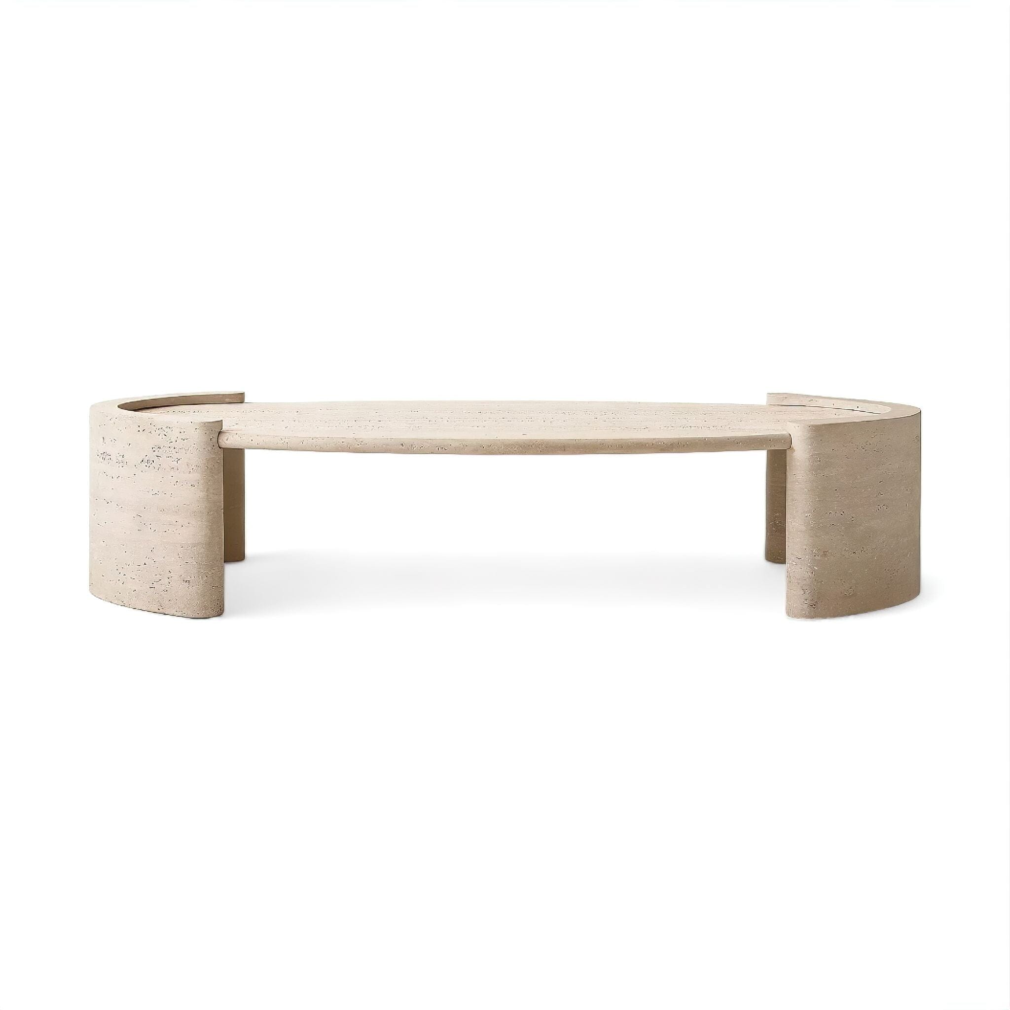 Violette Travertine Coffee Table 100cm 