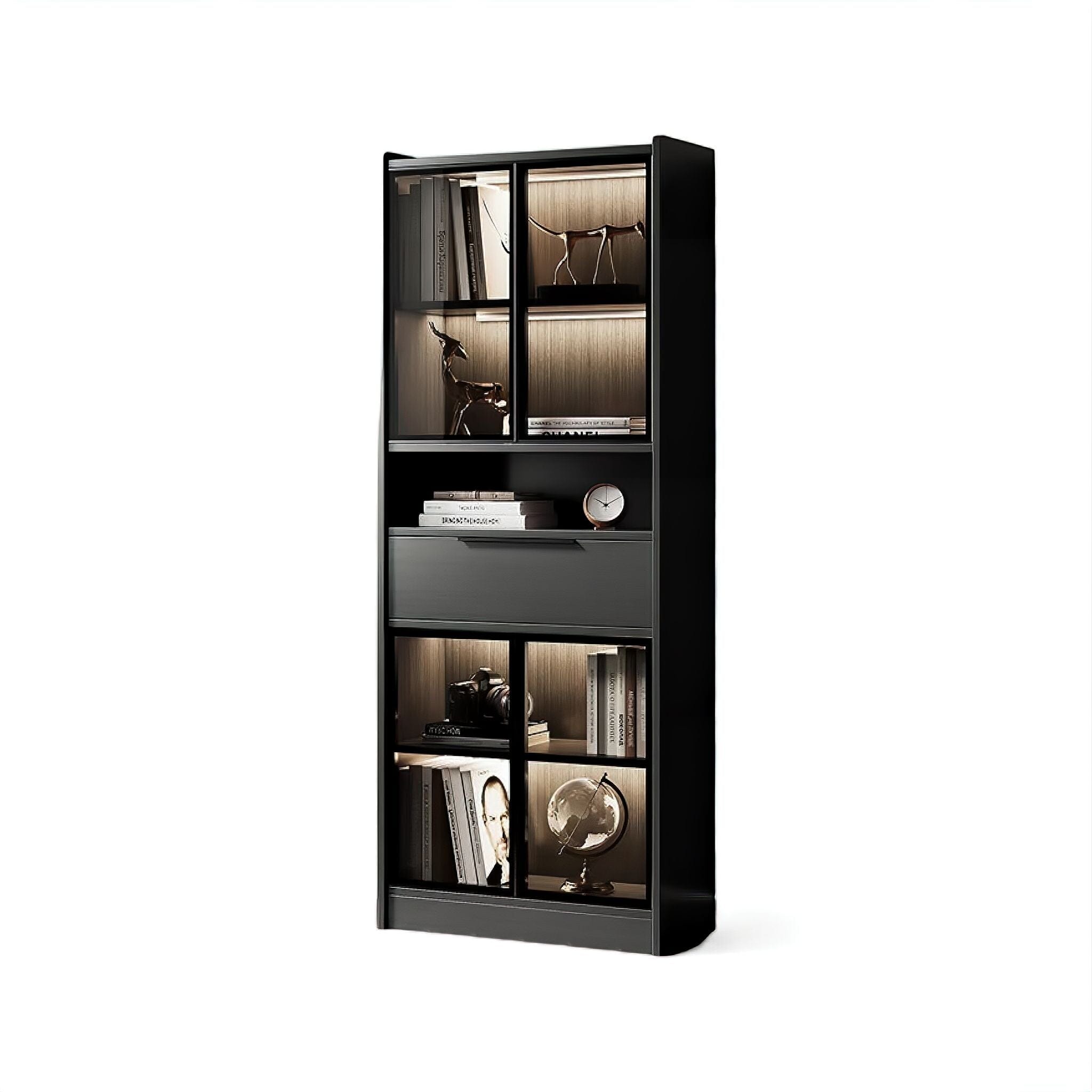 Wilhelm Bookshelf Black Large 