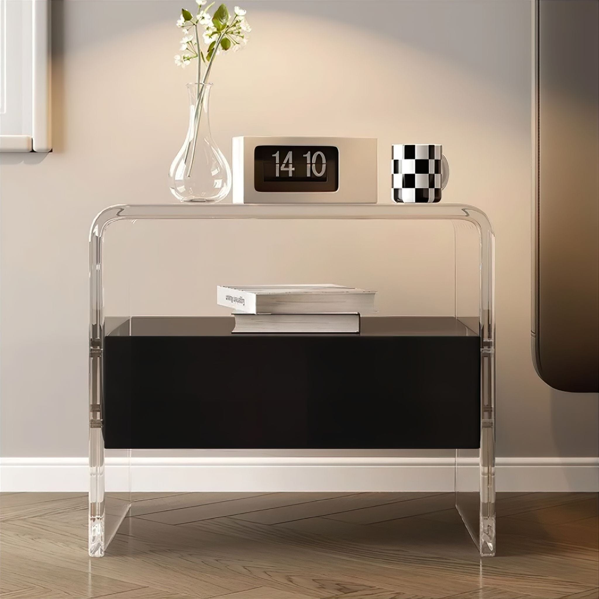 Yasmine Bedside Table Black 