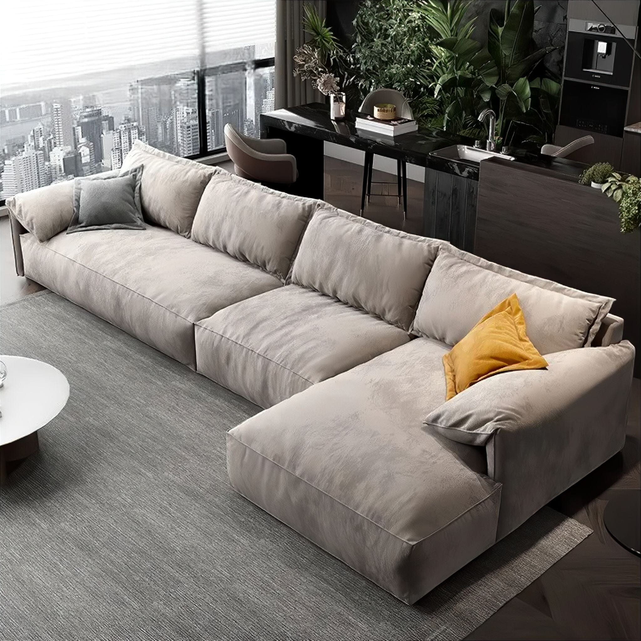 Zaid Sofa Collection Sofa 300cm + 160cm Chaise 