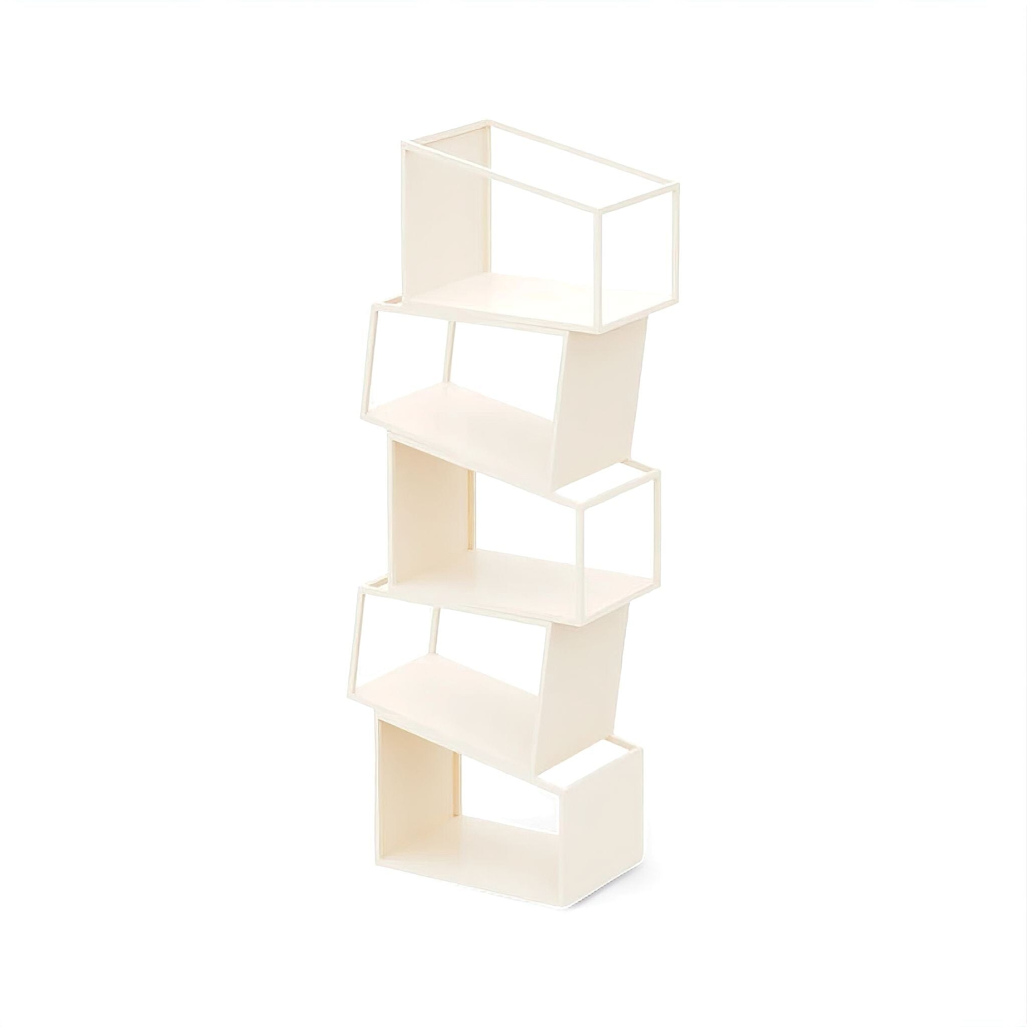 Zane Bookshelf White 5 x Shelves 