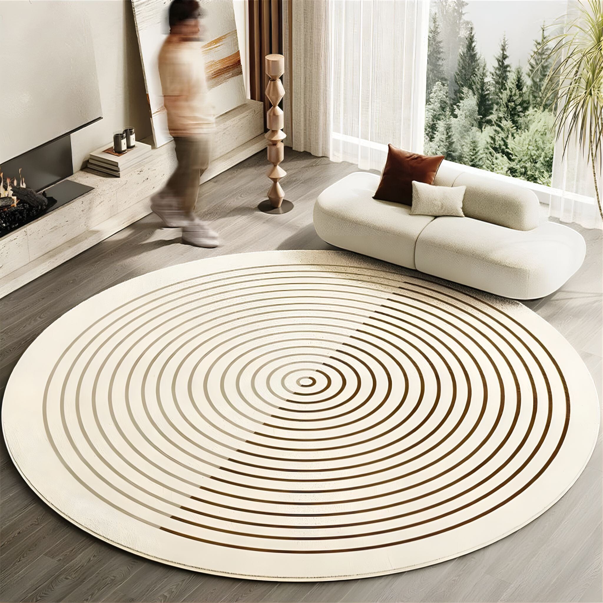 Zen Circle Rug Collection 3 160cm 